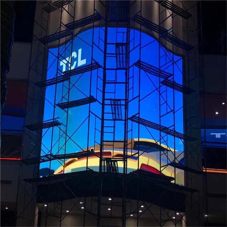p4户外全彩led显示屏 室外景观电子屏 弧形墙面led屏 - 爱企查
